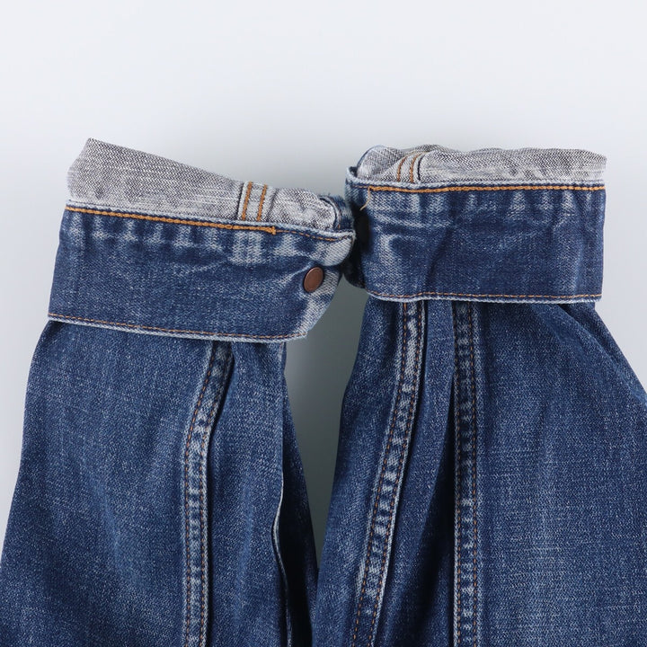 Vintage 1990'S Wrangler denim jacket, size L, men's cotton blue type Vintage Second Hand