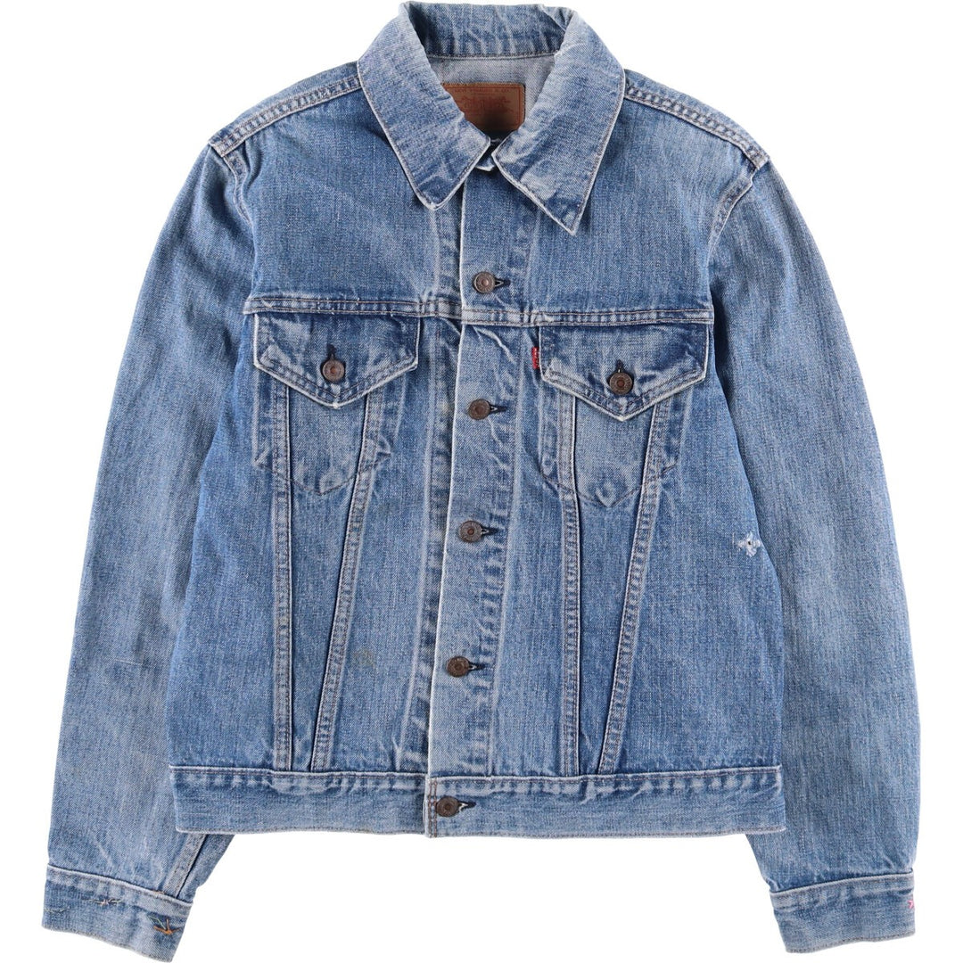 Vintage Levi's denim jacket, made in the USA, size S, men's. cotton blue type Vintage Second Hand