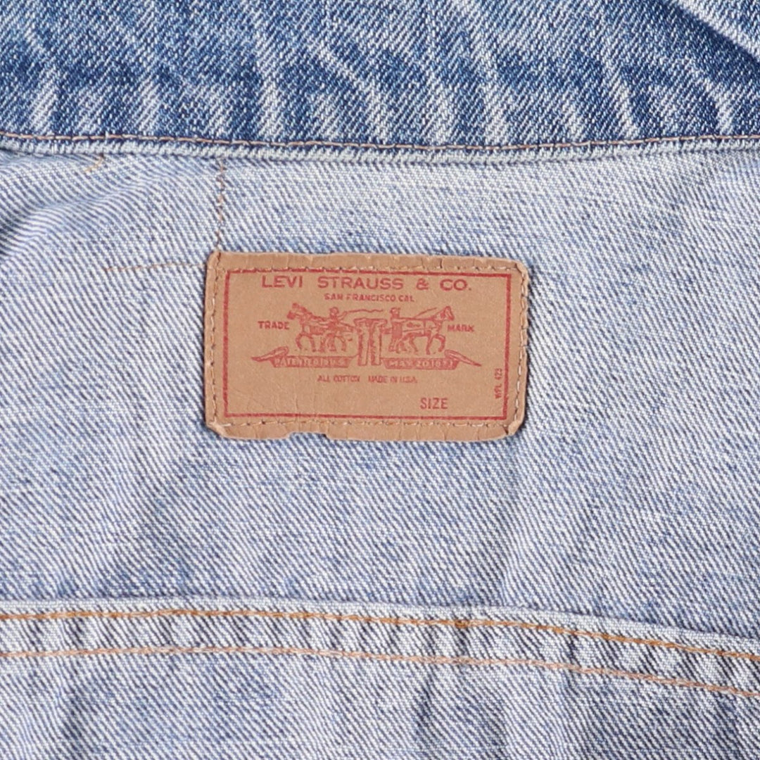 Vintage Levi's denim jacket, made in the USA, size S, men's. cotton blue type Vintage Second Hand