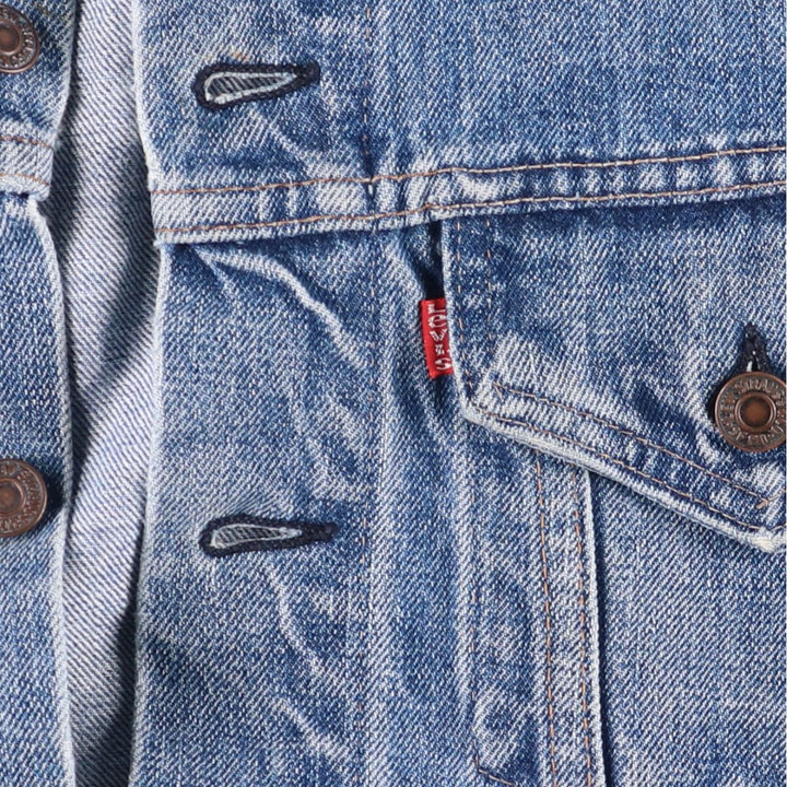 Vintage Levi's denim jacket, made in the USA, size S, men's. cotton blue type Vintage Second Hand