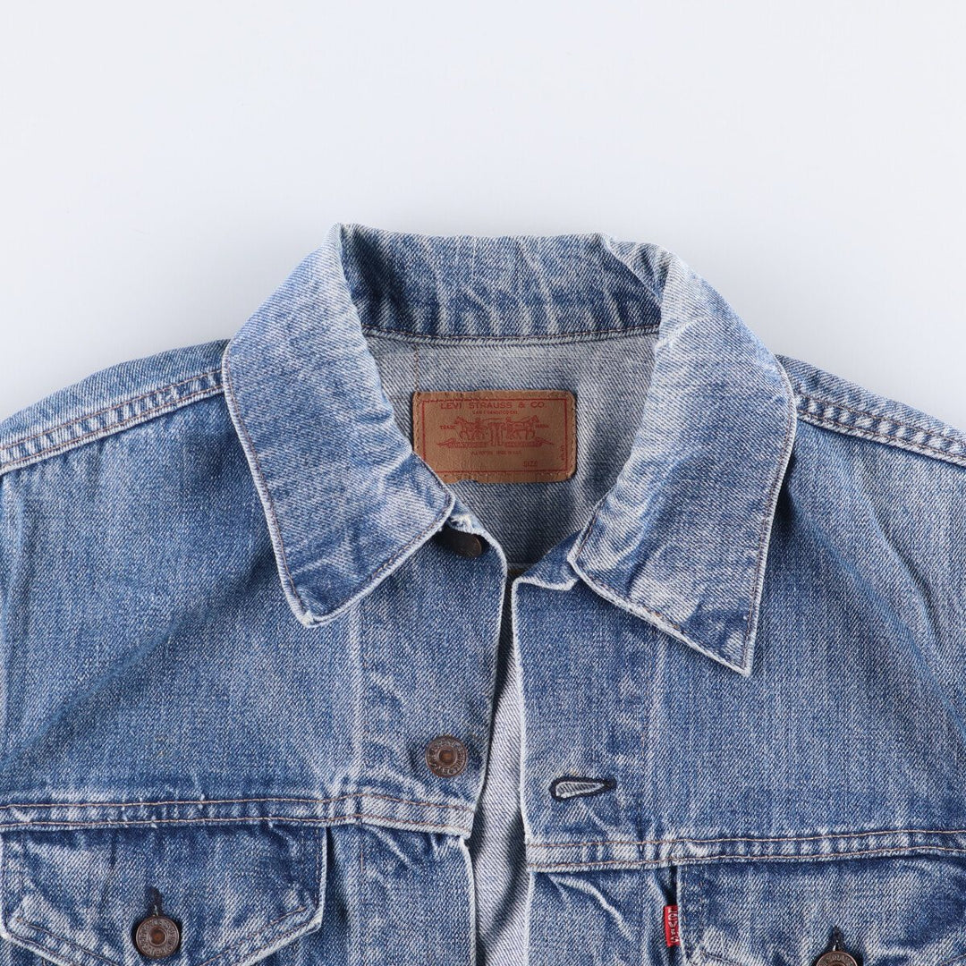 Vintage Levi's denim jacket, made in the USA, size S, men's. cotton blue type Vintage Second Hand