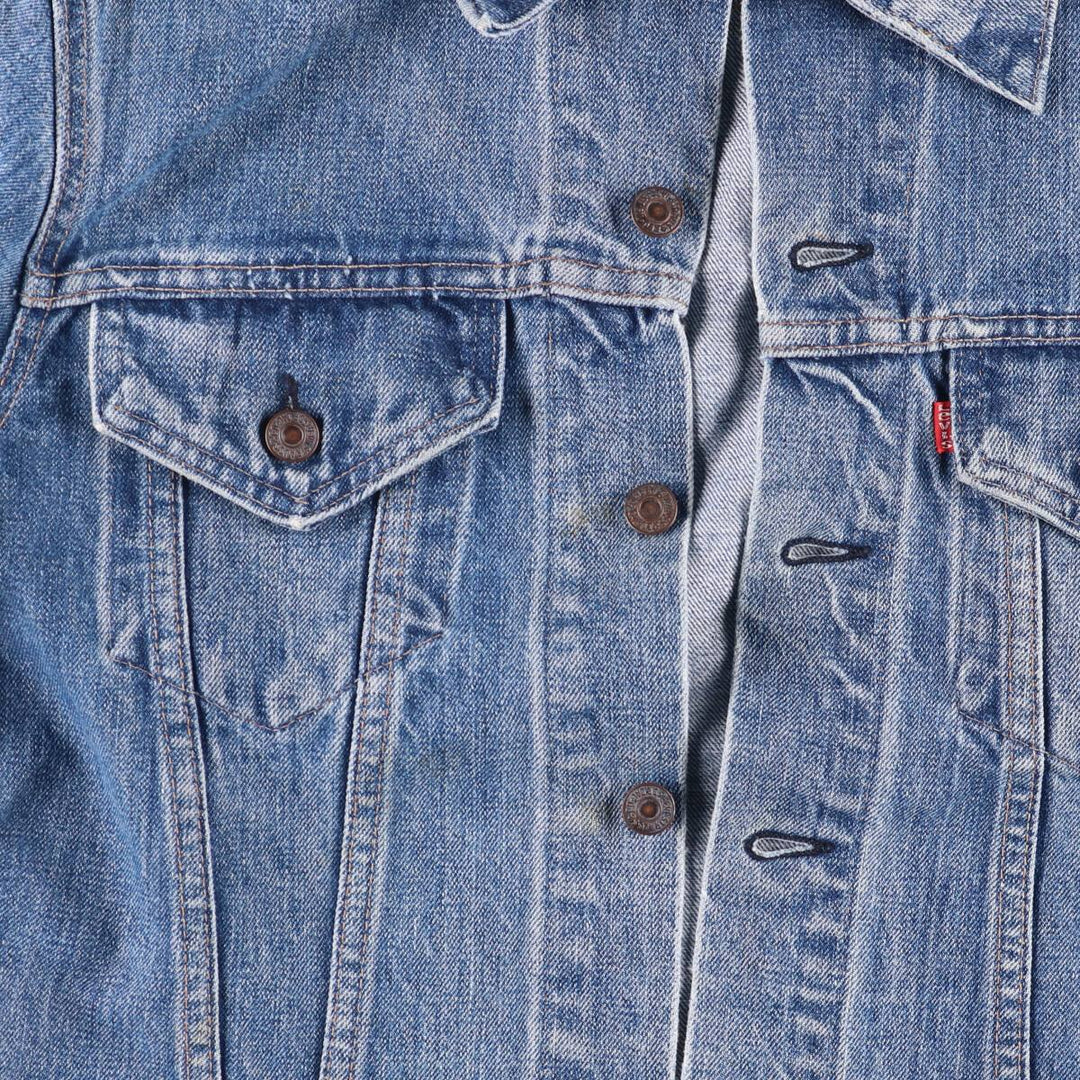 Vintage Levi's denim jacket, made in the USA, size S, men's. cotton blue type Vintage Second Hand