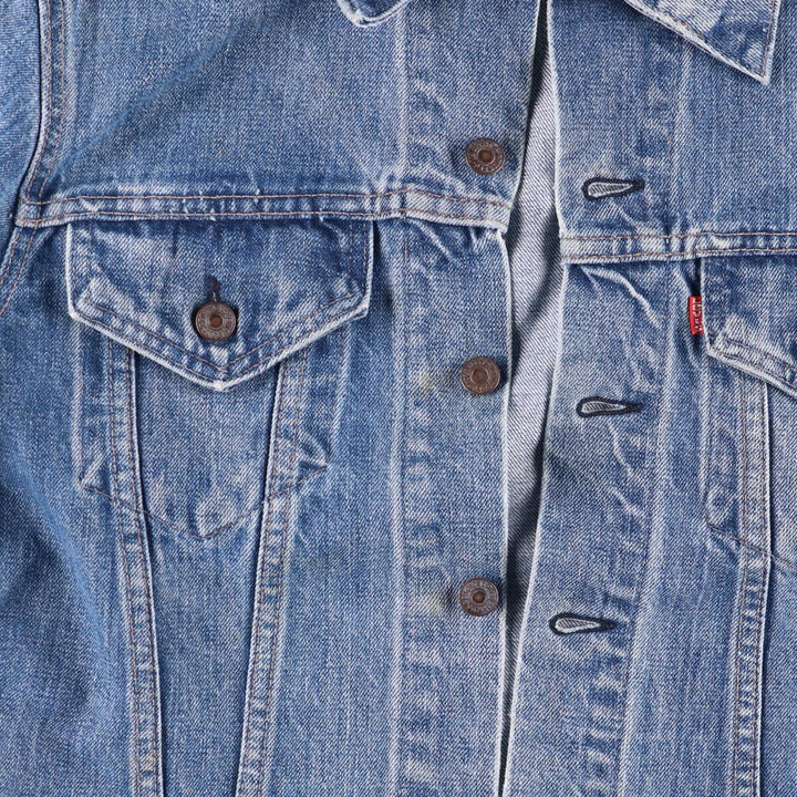 Vintage Levi's denim jacket, made in the USA, size S, men's. cotton blue type Vintage Second Hand