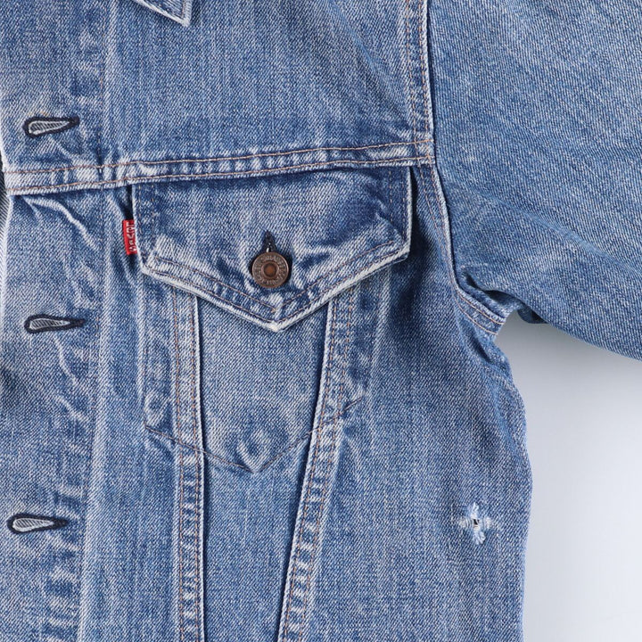 Vintage Levi's denim jacket, made in the USA, size S, men's. cotton blue type Vintage Second Hand