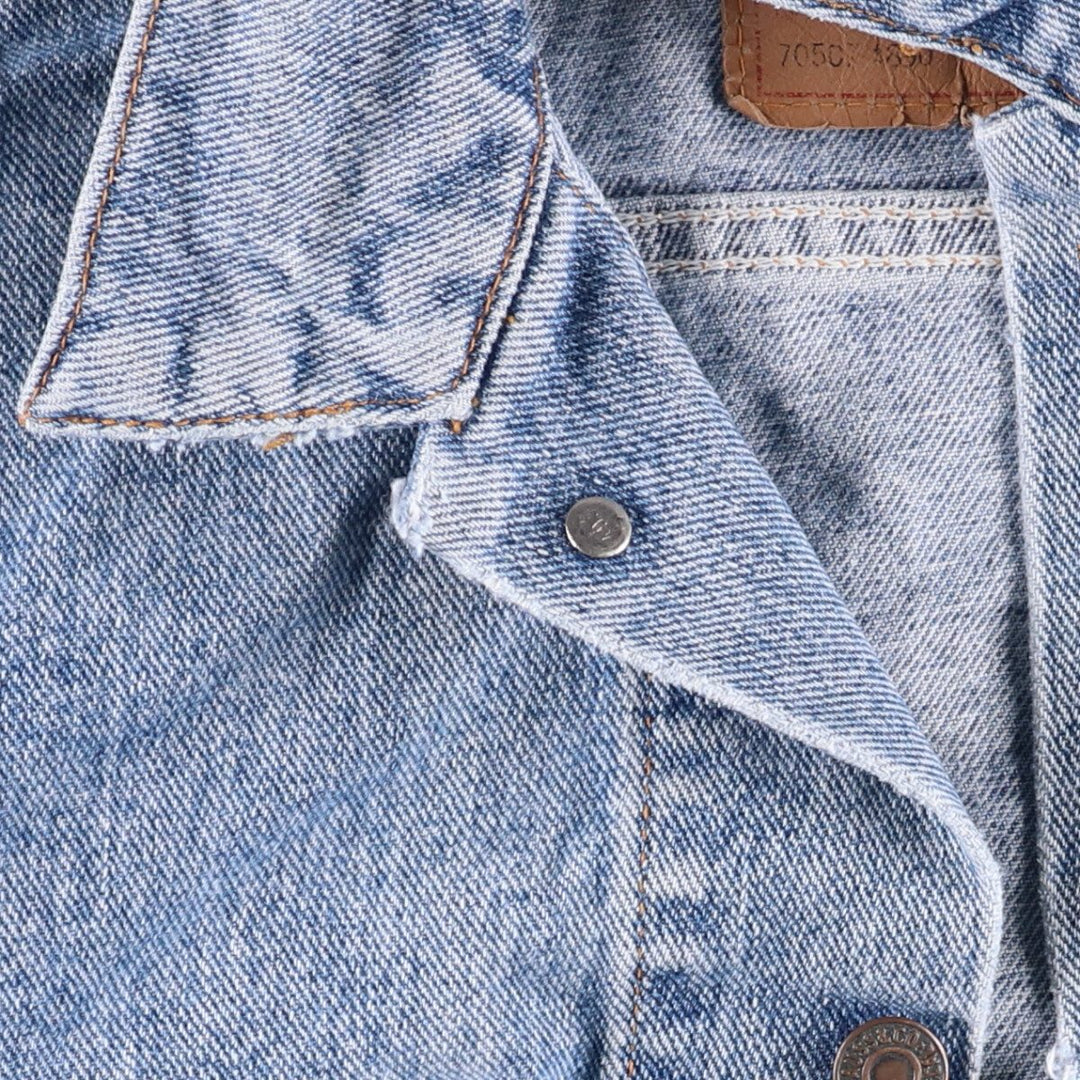 90'S Levi's 70507-4890 Denim Jacket, Men's Size XL, Vintage cotton blue type Vintage Second Hand