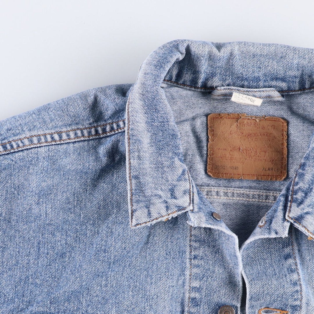 90'S Levi's 70507-4890 Denim Jacket, Men's Size XL, Vintage cotton blue type Vintage Second Hand
