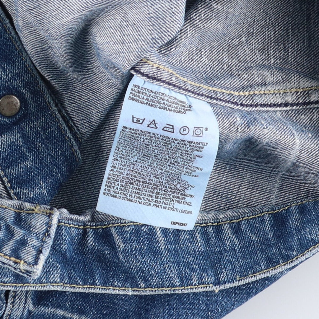 2000'S Levi's ENGINEERED 70100-1655 Euro Model Denim Jacket, Men's Size Medium cotton blue type Vintage Second Hand