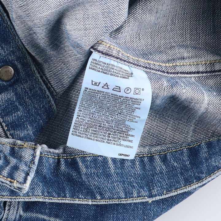 2000'S Levi's ENGINEERED 70100-1655 Euro Model Denim Jacket, Men's Size Medium cotton blue type Vintage Second Hand