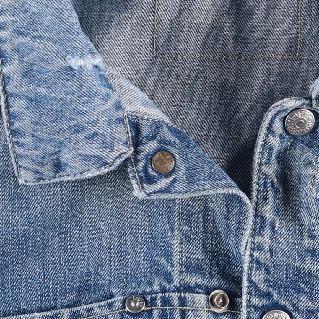 2000'S Levi's ENGINEERED 70100-1655 Euro Model Denim Jacket, Men's Size Medium cotton blue type Vintage Second Hand