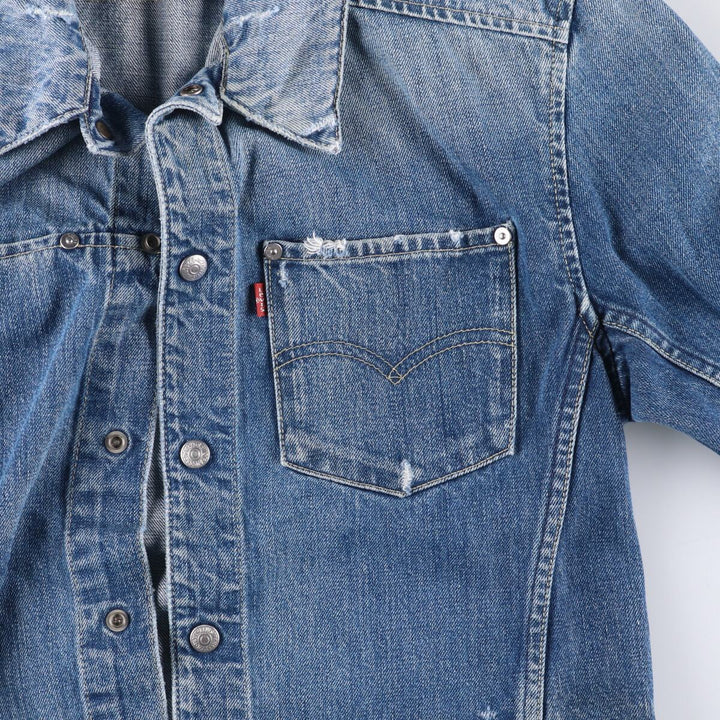 2000'S Levi's ENGINEERED 70100-1655 Euro Model Denim Jacket, Men's Size Medium cotton blue type Vintage Second Hand