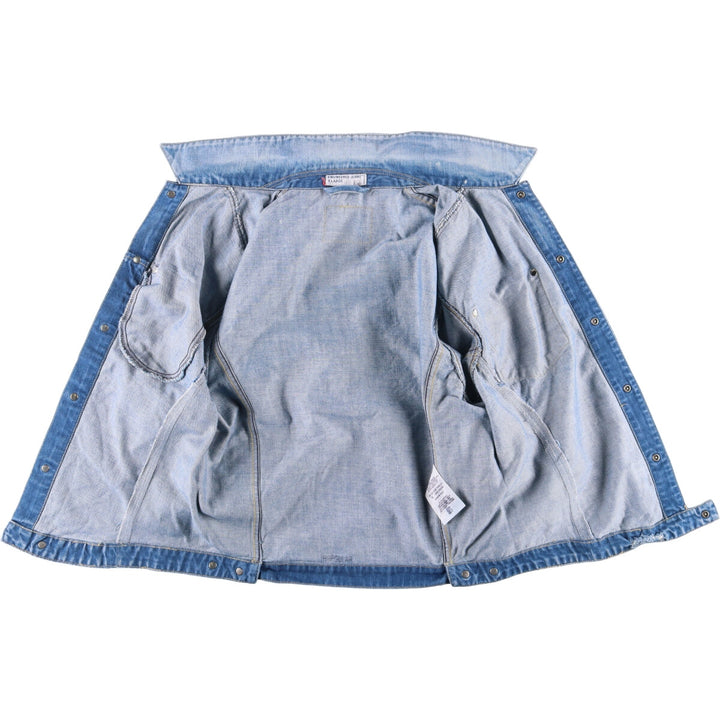 2000'S Levi's ENGINEERED 70100-0860 Euro Model Denim Jacket, Men's Size XL cotton blue type Vintage Second Hand
