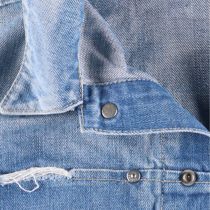 2000'S Levi's ENGINEERED 70100-0860 Euro Model Denim Jacket, Men's Size XL cotton blue type Vintage Second Hand