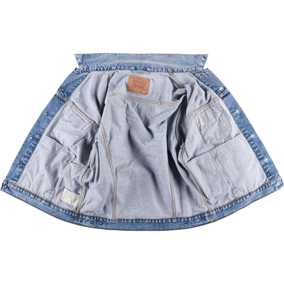 90'S Levi's 70503-0216 denim jacket, denim jacket, men's size L, vintage cotton blue type Vintage Second Hand