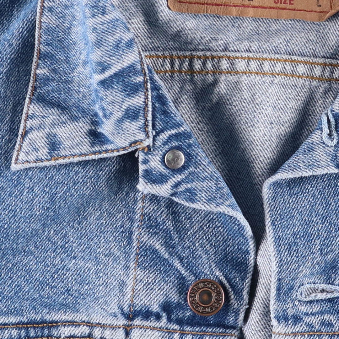 90'S Levi's 70503-0216 denim jacket, denim jacket, men's size L, vintage cotton blue type Vintage Second Hand