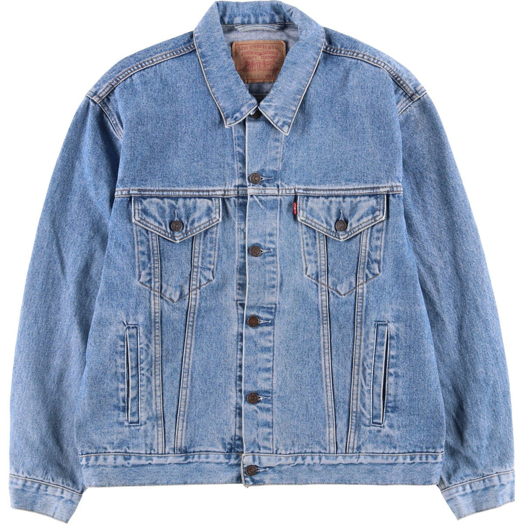 90'S Levi's 70503-0216 Denim Jacket, Men's Size XL, Vintage cotton blue type Vintage Second Hand