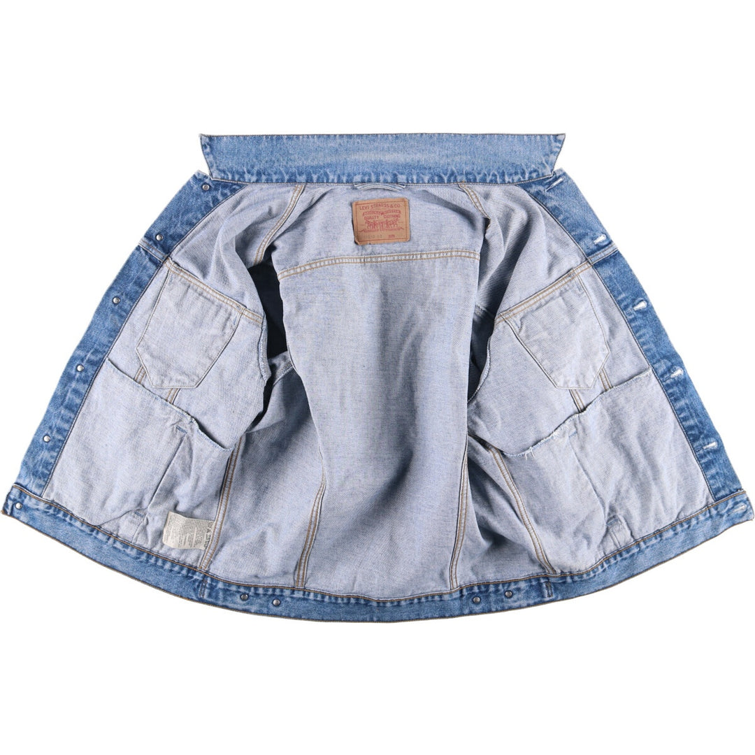 90'S Levi's 70503-0216 Denim Jacket, Men's Size XL, Vintage cotton blue type Vintage Second Hand