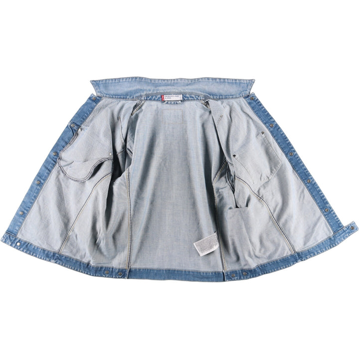 2000'S Levi's ENGINEERED 70100-0853 Euro Model Denim Jacket, Men's Size XL cotton blue type Vintage Second Hand