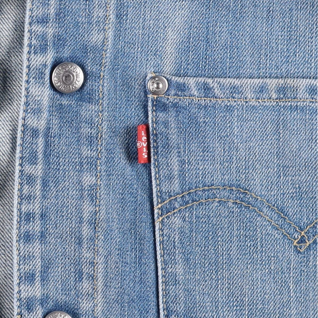 2000'S Levi's ENGINEERED 70100-0853 Euro Model Denim Jacket, Men's Size XL cotton blue type Vintage Second Hand