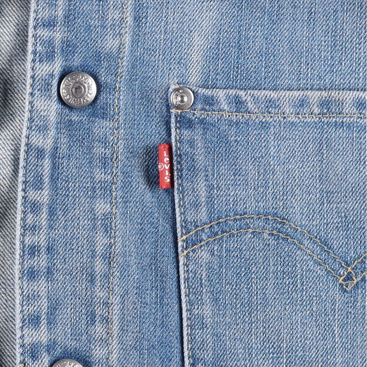 2000'S Levi's ENGINEERED 70100-0853 Euro Model Denim Jacket, Men's Size XL cotton blue type Vintage Second Hand