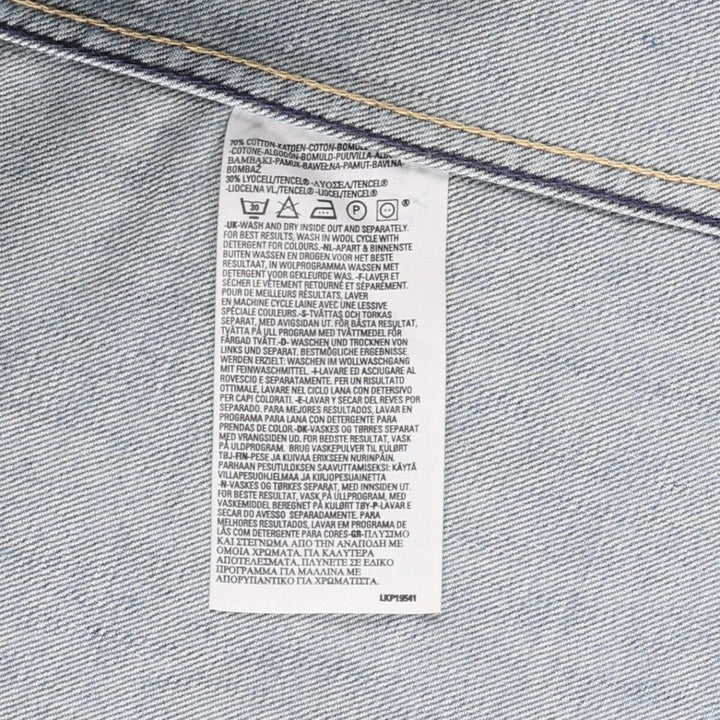 2000'S Levi's ENGINEERED 70100-0853 Euro Model Denim Jacket, Men's Size XL cotton blue type Vintage Second Hand