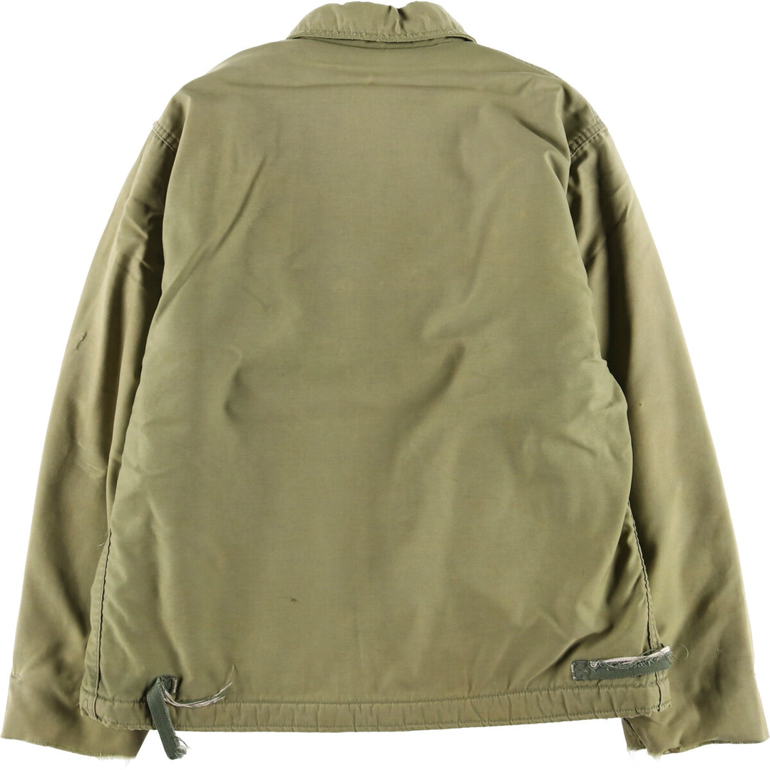 Special Price: Vintage A-2 Deck Jacket, Military Style, Men's Size L unclear Khaki type sage green Vintage Second Hand