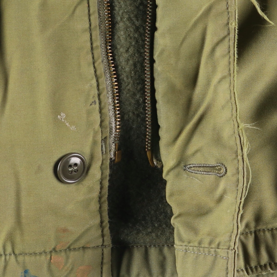 Special Price: Vintage A-2 Deck Jacket, Military Style, Men's Size L unclear Khaki type sage green Vintage Second Hand