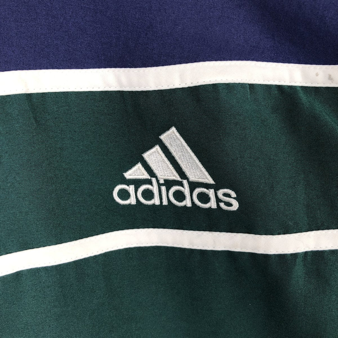 Vintage 90'S Adidas track jacket with back logo, size M, men's unclear Green type dark green Vintage Second Hand