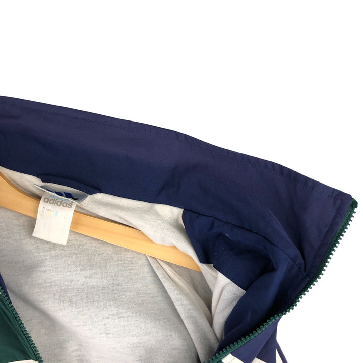 Vintage 90'S Adidas track jacket with back logo, size M, men's unclear Green type dark green Vintage Second Hand