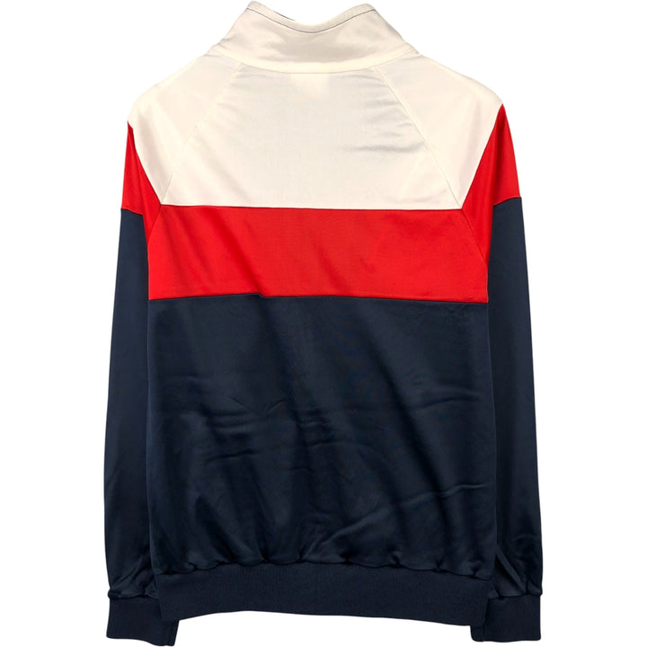 Vintage 70s-80'S Adidas tricolor track jacket, made in the USA, size M, men's. polyester navy blue type Vintage Second Hand