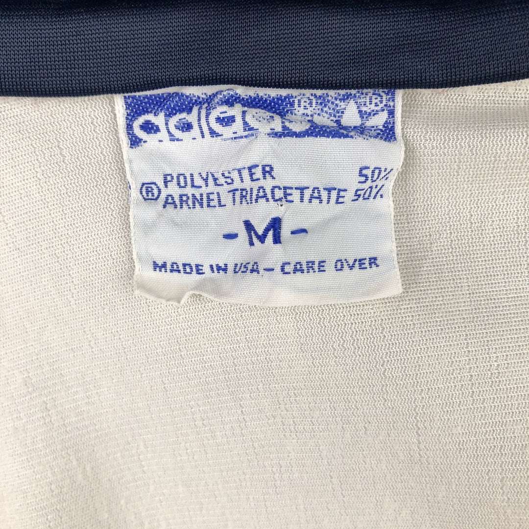 Vintage 70s-80'S Adidas tricolor track jacket, made in the USA, size M, men's. polyester navy blue type Vintage Second Hand