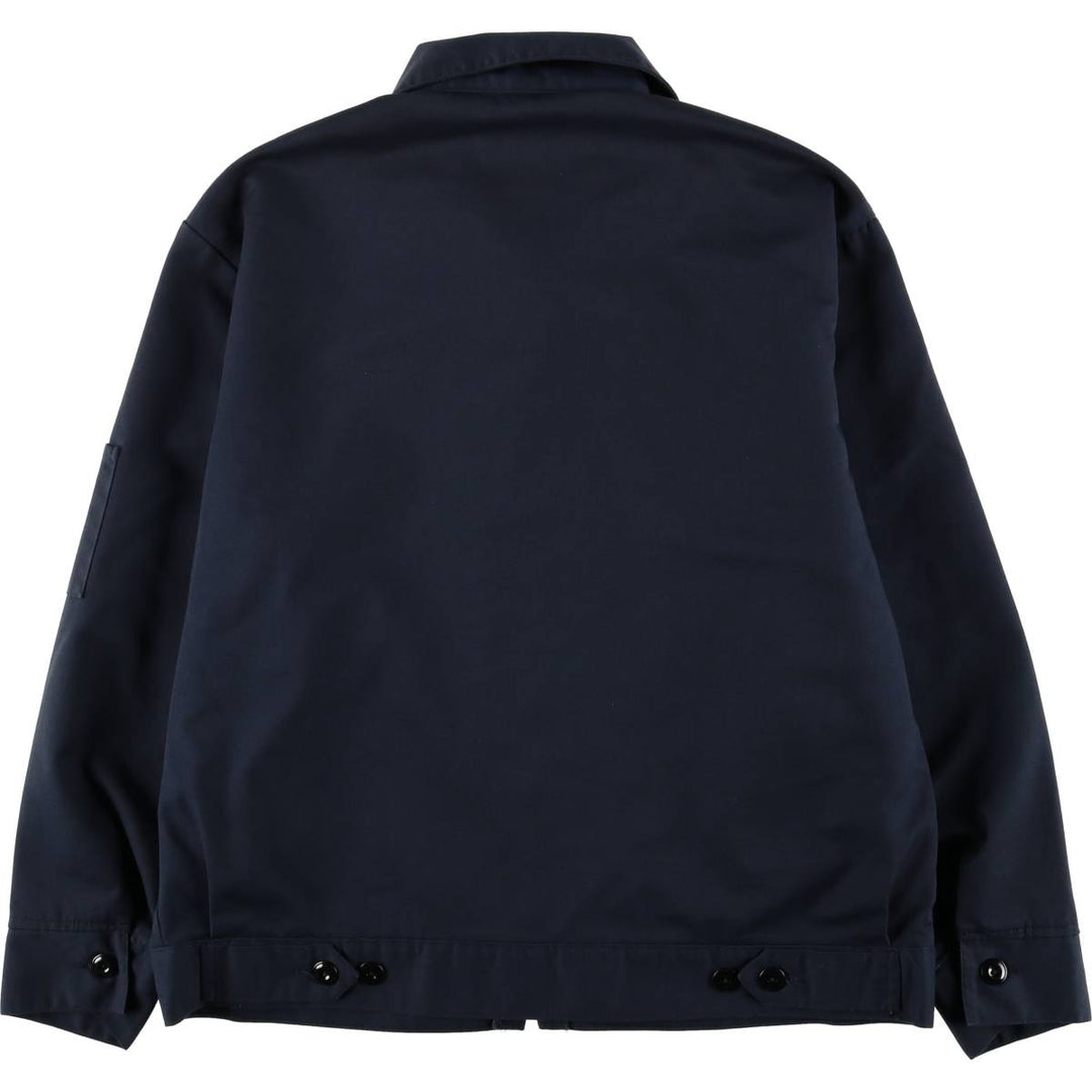 Dickies padded work jacket, men's size L polyester navy blue type Vintage Second Hand