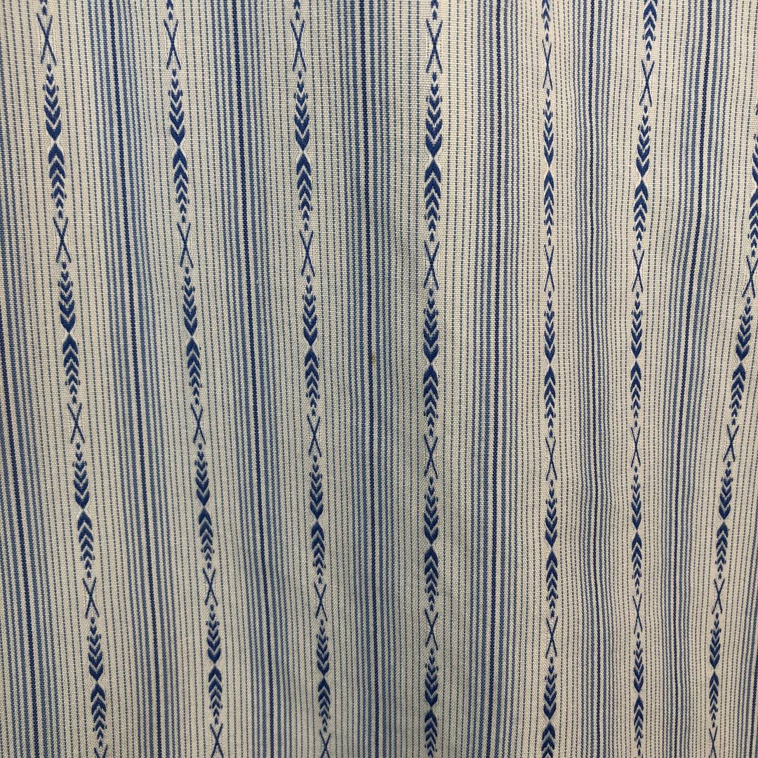 Ralph Lauren Merrin long-sleeved cotton striped shirt, men's XXL cotton white type Vintage Second Hand