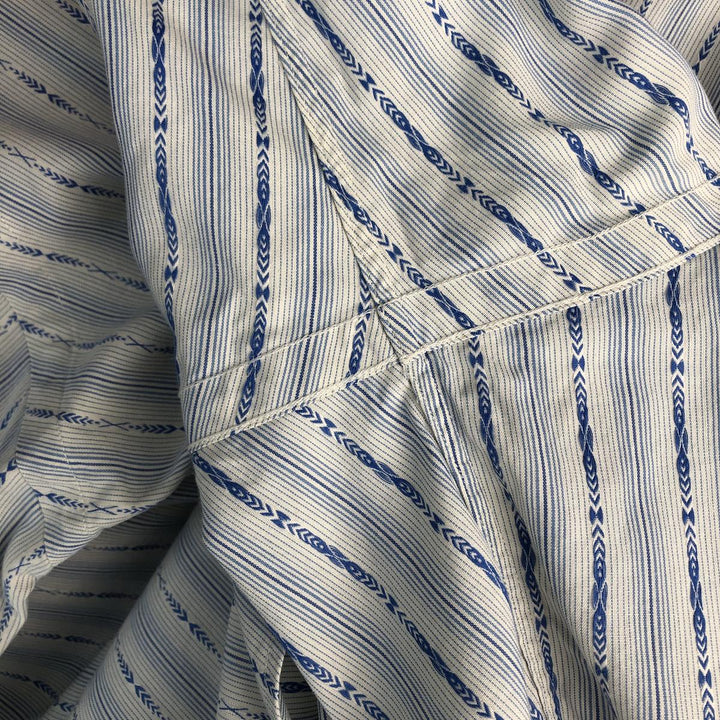 Ralph Lauren Merrin long-sleeved cotton striped shirt, men's XXL cotton white type Vintage Second Hand