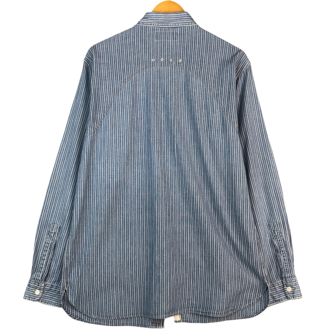Ralph Lauren POLO by Ralph Lauren Long Sleeve Striped Shirt Men's Size L unclear Indigo Vintage Second Hand