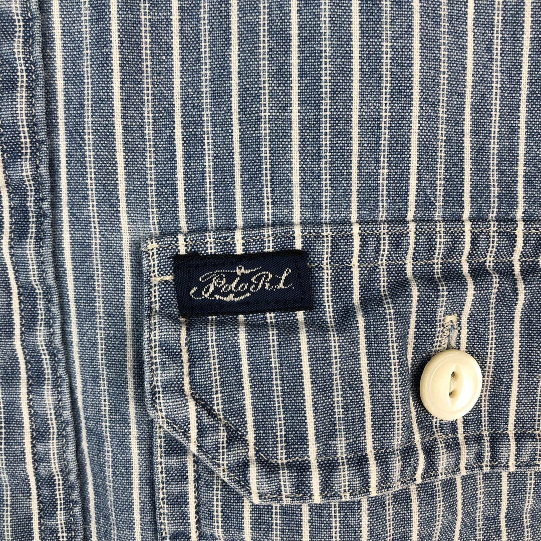 Ralph Lauren POLO by Ralph Lauren Long Sleeve Striped Shirt Men's Size L unclear Indigo Vintage Second Hand