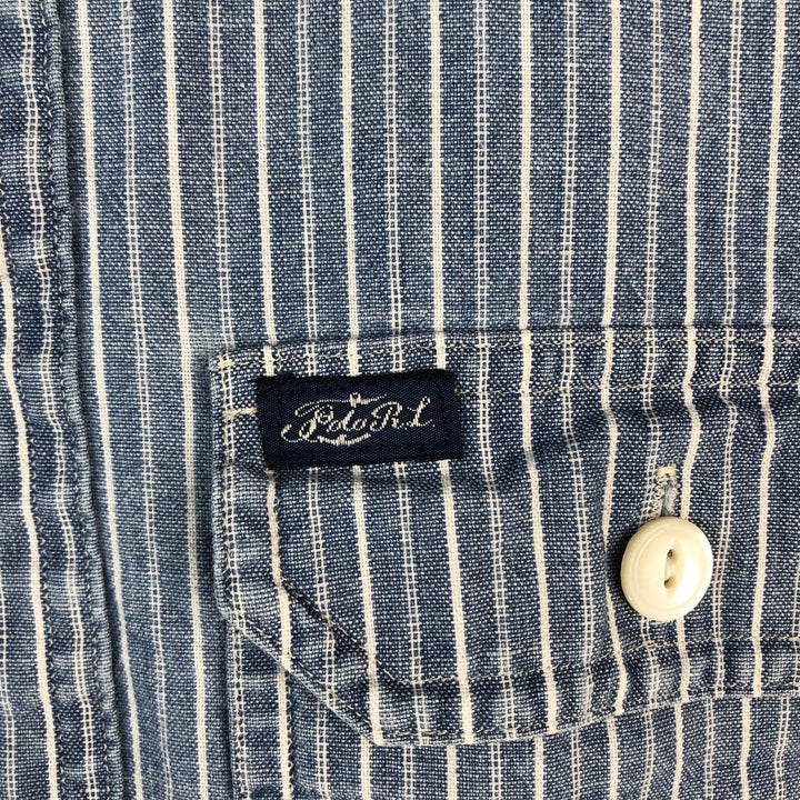 Ralph Lauren POLO by Ralph Lauren Long Sleeve Striped Shirt Men's Size L unclear Indigo Vintage Second Hand