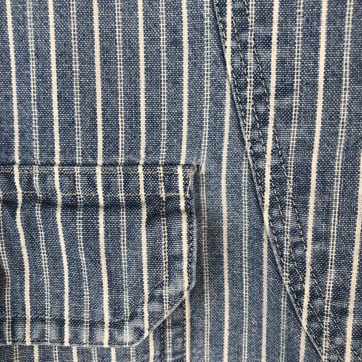Ralph Lauren POLO by Ralph Lauren Long Sleeve Striped Shirt Men's Size L unclear Indigo Vintage Second Hand