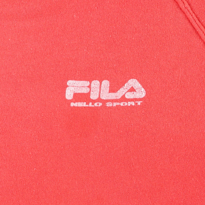 FILA logo sweatshirt, women's size M unclear red type Vintage Second Hand