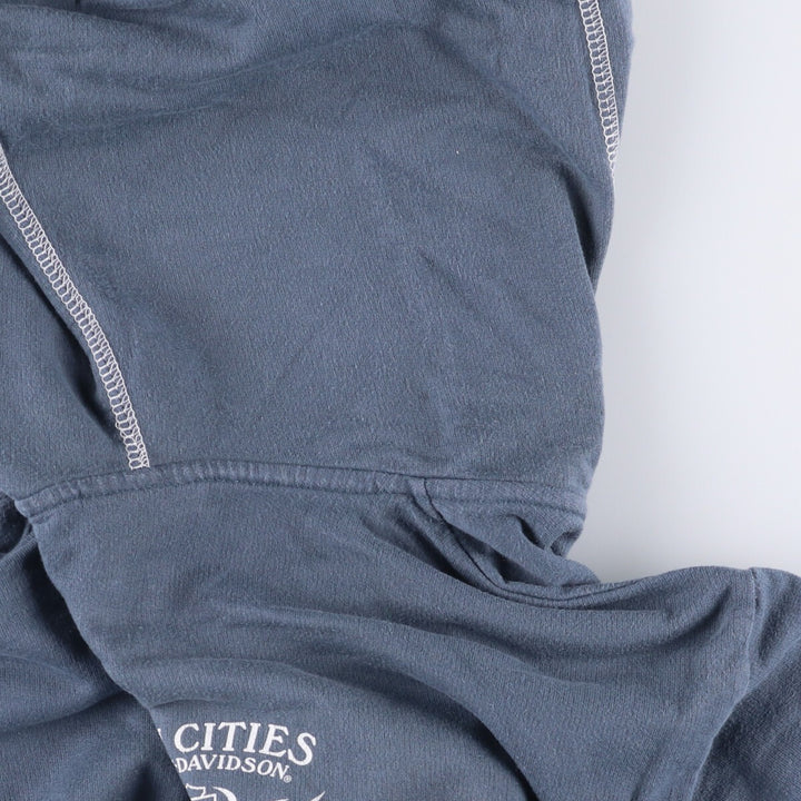 2000'S Harley-Davidson Rhinestone Full-Zip Hoodie, Women's Size Medium cotton blue type Vintage Second Hand