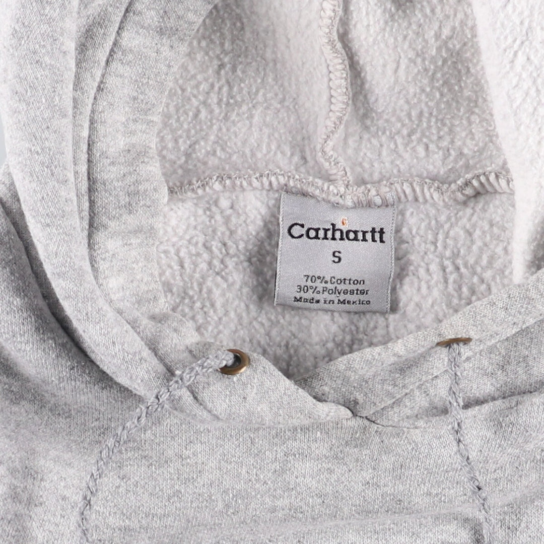 Carhartt Sweat Pullover Hoodie, Men's S Size cotton gray type Vintage Second Hand