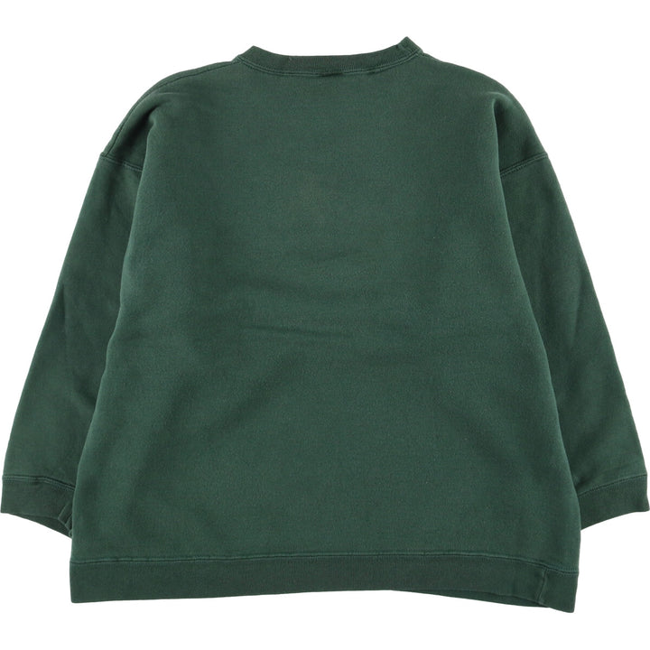 Guess logo sweatshirt, Made in USA, Women's XL cotton green type Vintage Second Hand