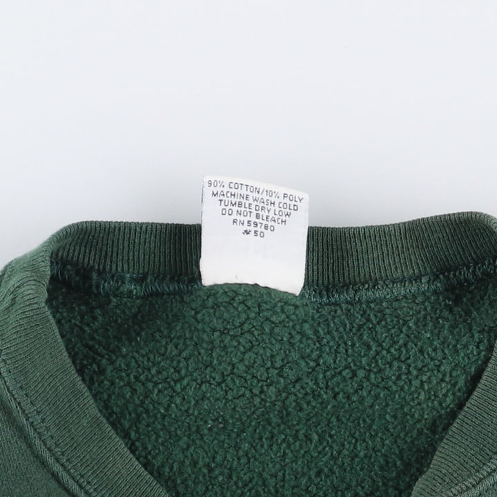Guess logo sweatshirt, Made in USA, Women's XL cotton green type Vintage Second Hand