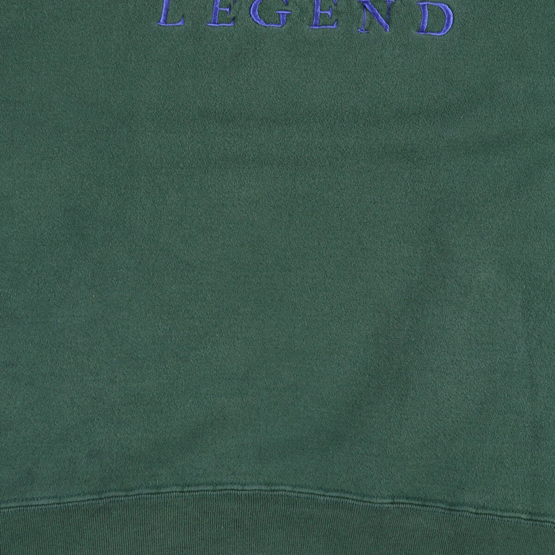 Guess logo sweatshirt, Made in USA, Women's XL cotton green type Vintage Second Hand