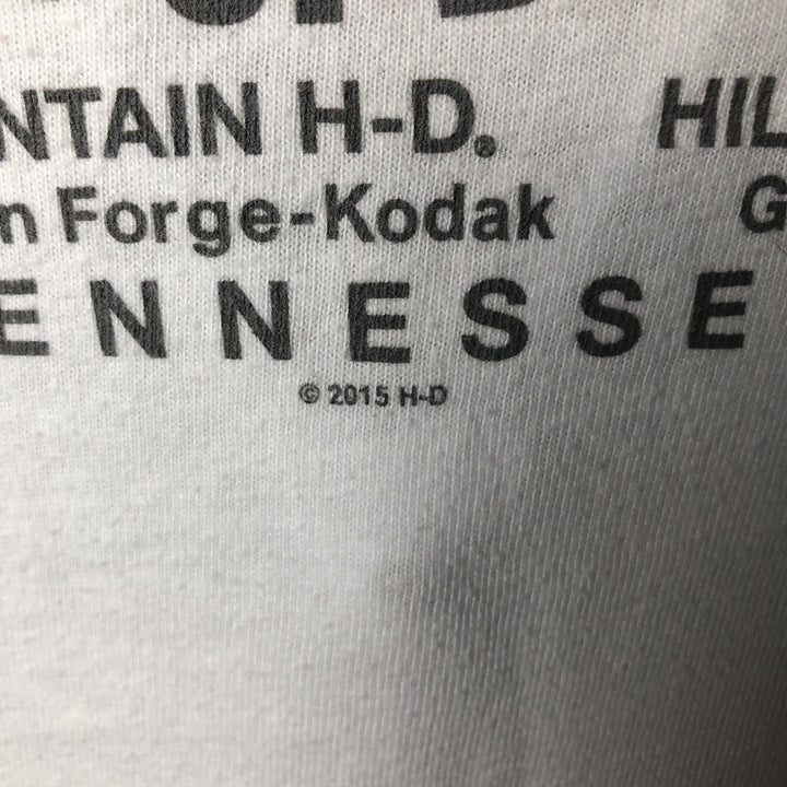 Harley-Davidson Motorcycle Long Sleeve T-Shirt, Women's Size Small unclear white type Vintage Second Hand