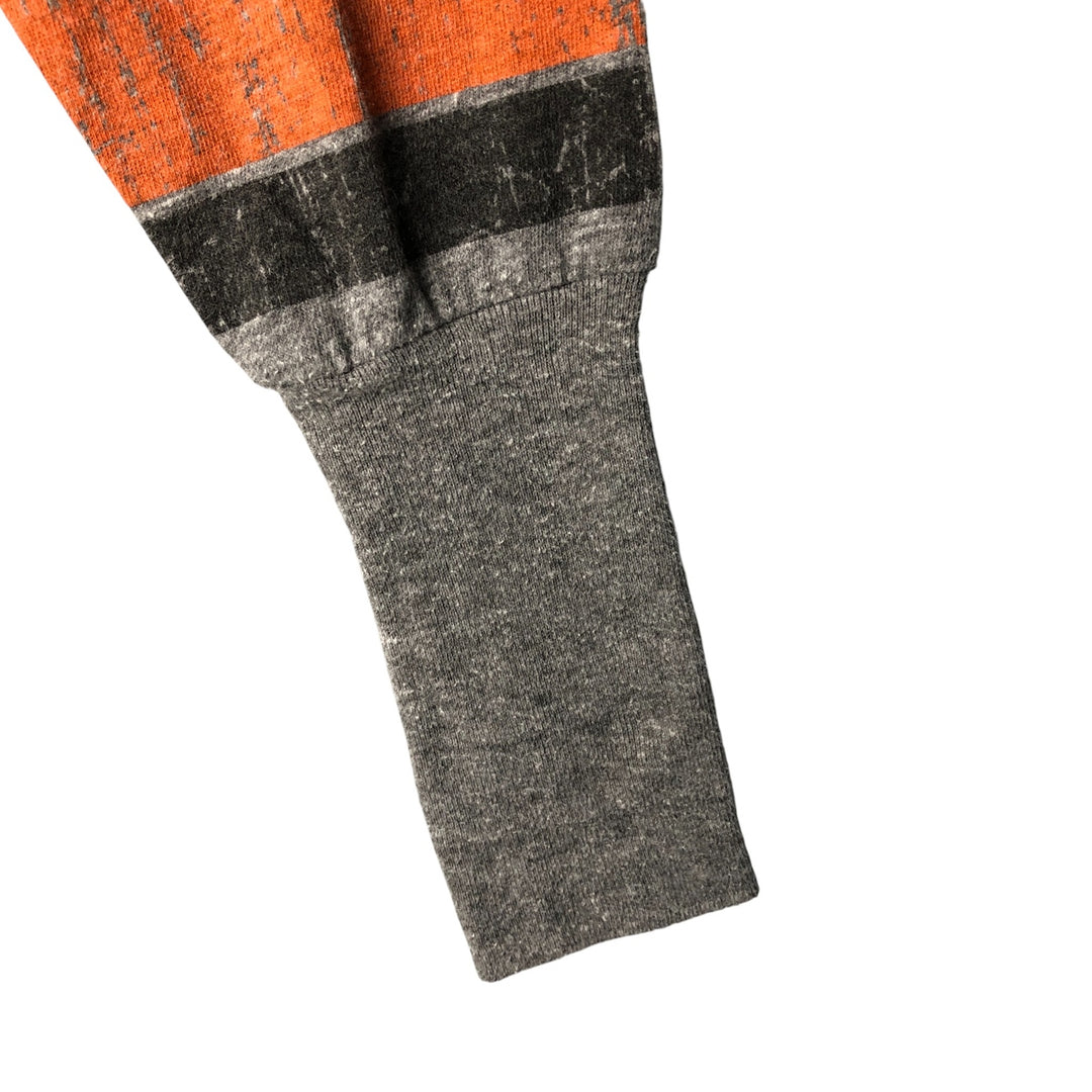 Harley-Davidson Motorcycle Long Sleeve T-Shirt, Women's Size Small unclear white type Vintage Second Hand