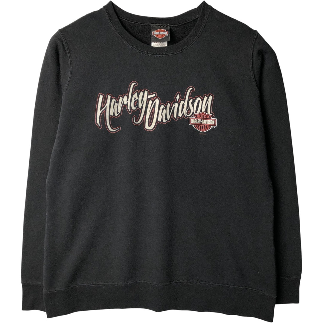 Harley-Davidson Rhinestone Logo Sweatshirt, Women's, Size XL cotton black type Vintage Second Hand