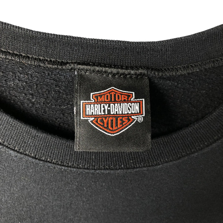 Harley-Davidson Rhinestone Logo Sweatshirt, Women's, Size XL cotton black type Vintage Second Hand