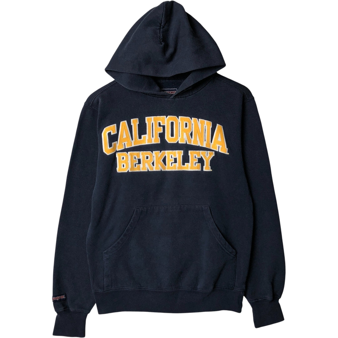 Jansport California Berkeley College Pullover Hoodie, Men's Size XS cotton navy blue type Vintage Second Hand