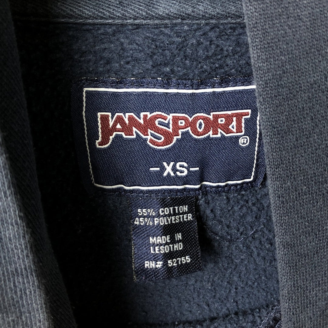 Jansport California Berkeley College Pullover Hoodie, Men's Size XS cotton navy blue type Vintage Second Hand