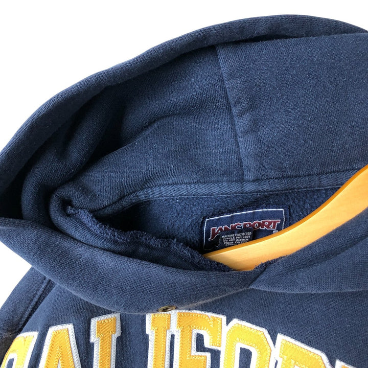 Jansport California Berkeley College Pullover Hoodie, Men's Size XS cotton navy blue type Vintage Second Hand